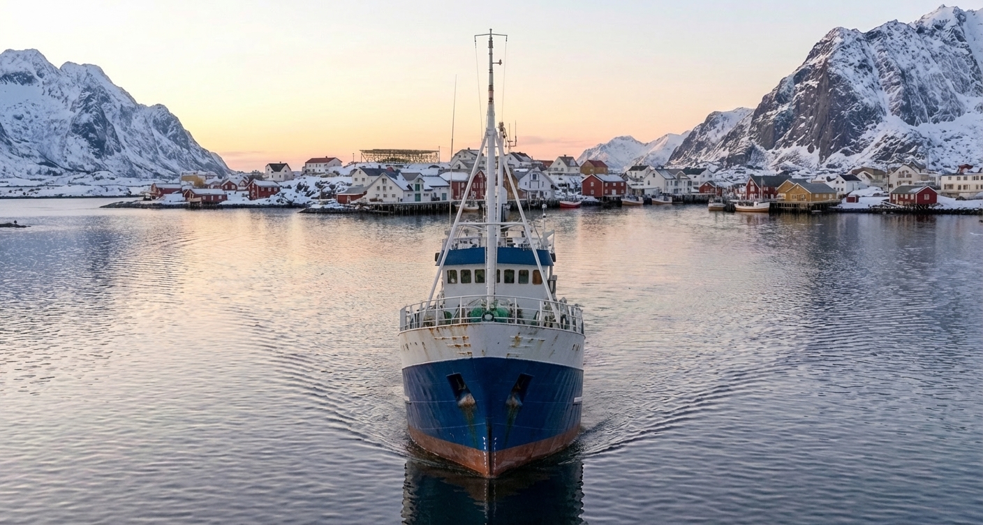 A close-up of a ship's navigation and radar screen showing data.
